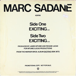 Marc Sadane Exciting USED VINYL 12INCH 45 RPM PROMO