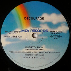 Decoupage Puerto Rico USED VINYL 12INCH