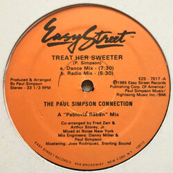 Paul Simpson Connection Treat Her Sweeter USED VINYL 12INCH 33 S RPM
