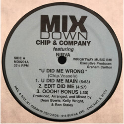 Chip & Company / Nirva U Did Me Wrong USED VINYL 12INCH 33 S RPM