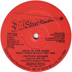 Patrick Adams / Larri Lee Jack In The Bush USED VINYL 12INCH 33 S RPM STEREO