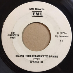 D'Angelo Me And Those Dreamin' Eyes Of Mine USED VINYL 7INCH 45 RPM SINGLE JUKEBOX