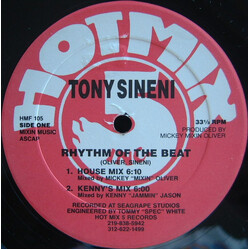 Tony Sineni Rhythm Of The Beat USED VINYL 12INCH 33 S RPM