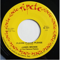 James Brown & The Famous Flames Please Please Please / Out Of Sight USED VINYL 7INCH 45 RPM SINGLE