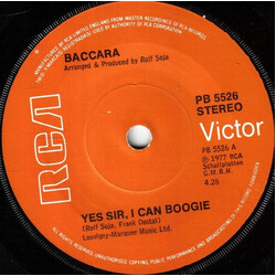 Baccara Yes Sir, I Can Boogie USED VINYL 7INCH 45 RPM SINGLE STEREO