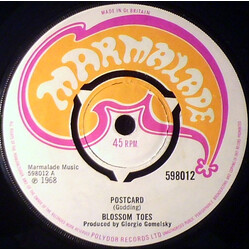 Blossom Toes Postcard USED VINYL 7INCH SINGLE 45 RPM