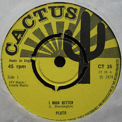 Pluto Shervington I Man Bitter USED VINYL 7INCH 45 RPM SINGLE