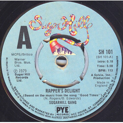 Sugarhill Gang Rapper's Delight USED VINYL 7INCH 45 RPM SINGLE
