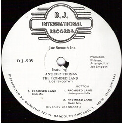 Joe Smooth / Anthony Thomas The Promised Land USED VINYL 12INCH 33 S RPM