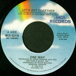 One Way Let's Get Together USED VINYL 7INCH 45 RPM SINGLE