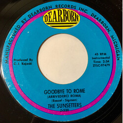 The Sunsetters Goodbye To Rome / Harbor Lights USED VINYL 7INCH 45 RPM SINGLE