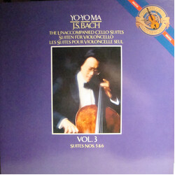 Johann Sebastian Bach / Yo-Yo Ma The Unaccompanied Cello Suites Vol. 3 Suites Nos. 5 & 6 Vinyl LP USED