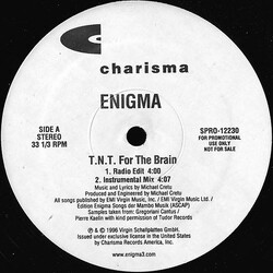 Enigma T.N.T. For The Brain USED VINYL 12INCH 33 S RPM PROMO