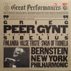 Edvard Grieg / Jean Sibelius / The New York Philharmonic Orchestra / Leonard Bernstein Peer Gynt Suites No. 1 & 2 / Valse Triste, Finlandia, The Swan 
