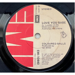 Coloured Balls Love You Babe / Shake Me Babe USED VINYL 7INCH 45 RPM SINGLE STEREO