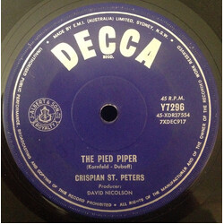 Crispian St. Peters The Pied Piper USED VINYL 7INCH 45 RPM SINGLE