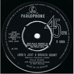 Cilla Black Love's Just A Broken Heart USED VINYL 7INCH 45 RPM SINGLE MONO