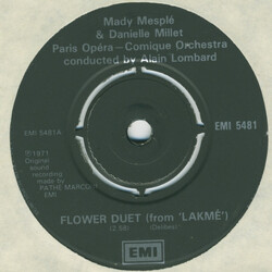 Mady Mesplé / Danielle Millet / Orchestre Du Théâtre National De L'Opéra-Comique Flower Duet From Lakmé USED VINYL 7INCH 45 RPM SINGLE REISSUE