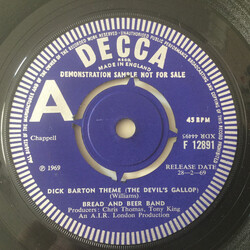 Bread And Beer Band Dick Barton Theme (The Devil's Gallop) USED VINYL 7INCH SINGLE PROMO MONO