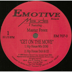 Maude / Master Freez Get On The Move USED VINYL 12INCH 33 S RPM
