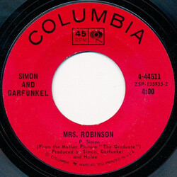 Simon & Garfunkel Mrs. Robinson USED VINYL 7INCH 45 RPM SINGLE STYRENE