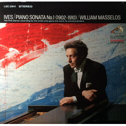 Charles Ives / William Masselos Piano Sonata No.1 (1902-1910) Vinyl LP USED