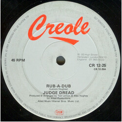 Judge Dread Rub-A-Dub USED VINYL 12INCH