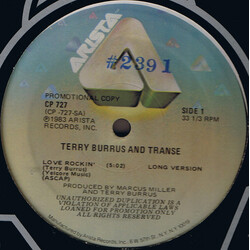 Terry Burrus / Transe Love Rockin' USED VINYL 12INCH PROMO 33 S RPM