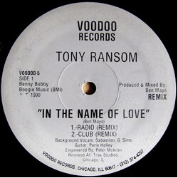 Tony Ransom In The Name Of Love (Remix) USED VINYL 12INCH 33 S RPM