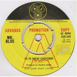 Mr. Bloe 71-75 New Oxford USED VINYL 7INCH 45 RPM SINGLE PROMO
