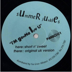 Summer Junkies I'm Gonna Luv U USED VINYL 12INCH 33 S RPM