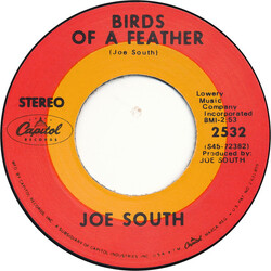 Joe South Birds Of A Feather USED VINYL 7INCH 45 RPM SINGLE STEREO