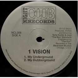 1 Vision My Underground USED VINYL 12INCH 33 S RPM