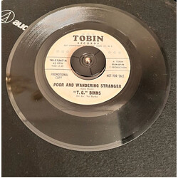 T. G. Binns Poor And Wandering Stranger USED VINYL 7INCH 45 RPM PROMO