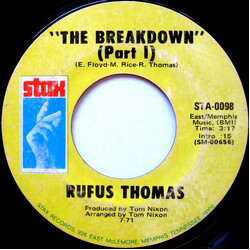 Rufus Thomas The Breakdown USED VINYL 7INCH 45 RPM STYRENE