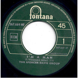 The Spencer Davis Group I'm A Man USED VINYL 7INCH 45 RPM SINGLE JUKEBOX MONO