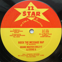 Grand Master Chilly-T / Stevie G (3) / Keeling Beckford Connection Rock The Message Rap USED VINYL 12INCH 33 S RPM