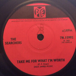 The Searchers Take Me For What I'm Worth USED VINYL 7INCH 45 RPM SINGLE