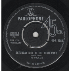The Cougars (4) Saturday Nite At The Duck Pond USED VINYL 7INCH SINGLE 45 RPM