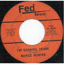 Royce Porter I'm Coming Home USED VINYL 7INCH 45 RPM SINGLE