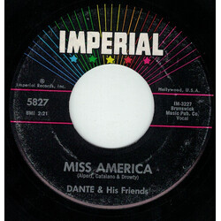 Dante & His Friends Miss America USED VINYL 7INCH 45 RPM SINGLE