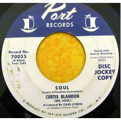 Curtis Blandon Soul USED VINYL 7INCH 45 RPM SINGLE PROMO