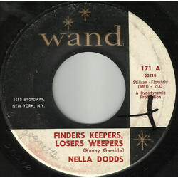 Nella Dodds Finders Keepers, Losers Weepers USED VINYL 7INCH SINGLE 45 RPM