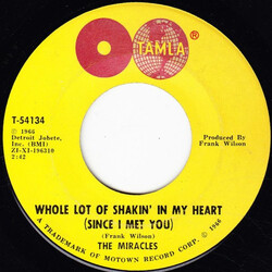The Miracles Whole Lot Of Shakin' In My Heart (Since I Met You) / Oh Be My Love USED VINYL 7INCH 45 RPM MONO