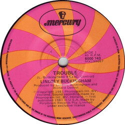 Lindsey Buckingham Trouble USED VINYL 7INCH 45 RPM SINGLE