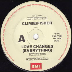 Climie Fisher Love Changes (Everything) Vinyl 7" USED