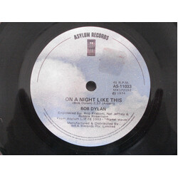 Bob Dylan On A Night Like This / You Angel You USED VINYL 7INCH 45 RPM SINGLE