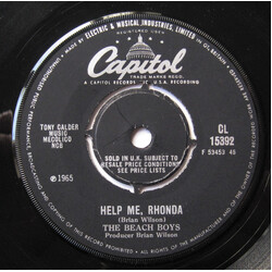 The Beach Boys Help Me, Rhonda / Kiss Me, Baby USED VINYL 7INCH SINGLE 45 RPM MONO