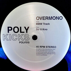 Overmono BMW Track / So U Kno USED VINYL 12INCH 45 RPM STEREO