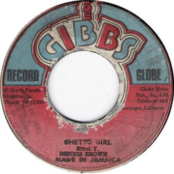 Dennis Brown Ghetto Girl USED VINYL 7INCH 45 RPM